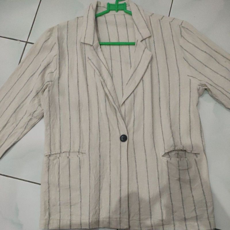 preloved blazer linen