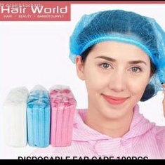 shower cap penutup kepala disposable hair net mandi hotel facial sulam alis eyelash nurse cap head mob surgical