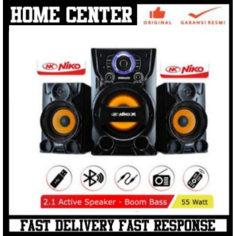 speaker aktif bluetooth super bass niko