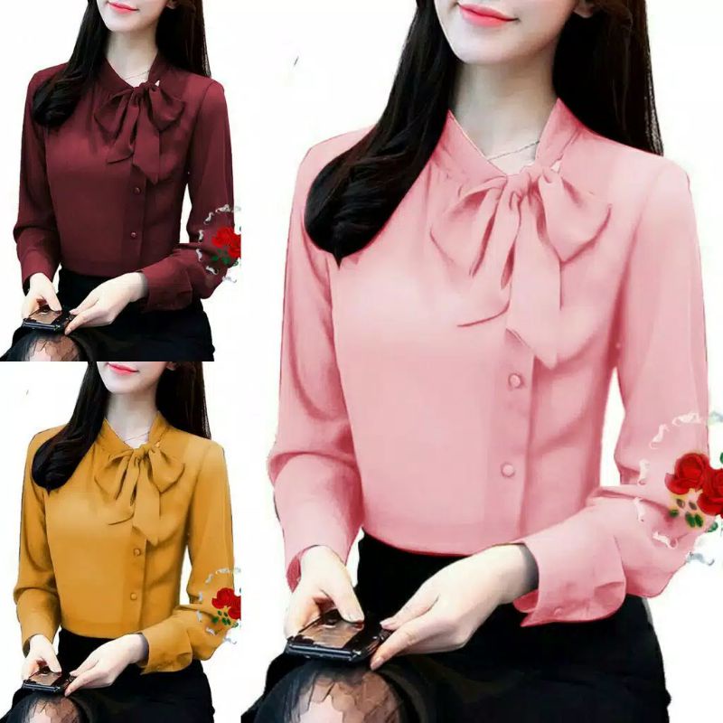 ATASAN WANITA CLARA BLOUSE TERBARU FASHION KOREA