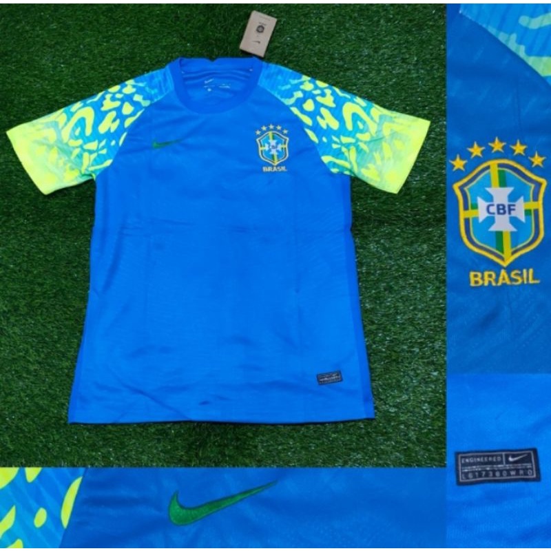 Jual Jersey Baju Bola New Terbaru Timnas Brazil Brasil Home Away Biru ...