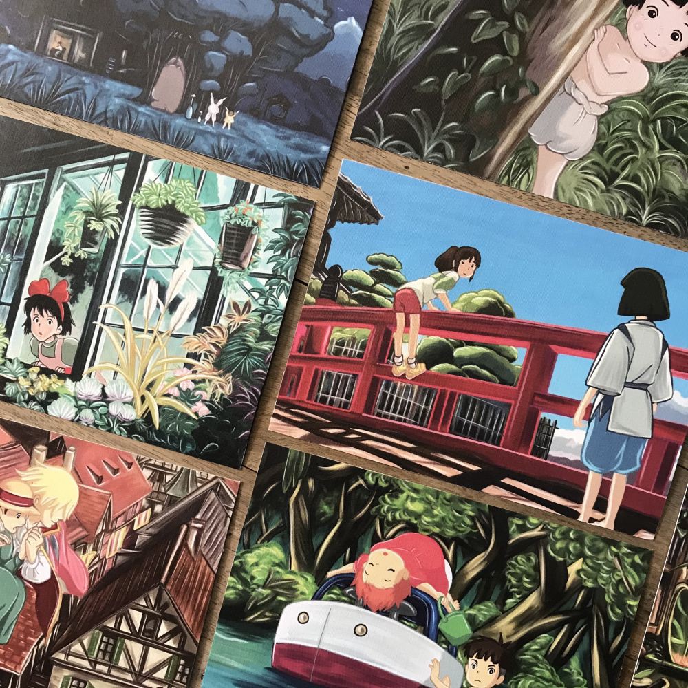 

LYREARTS Ghibli Movies Postcard / Kartu Pos 01/02