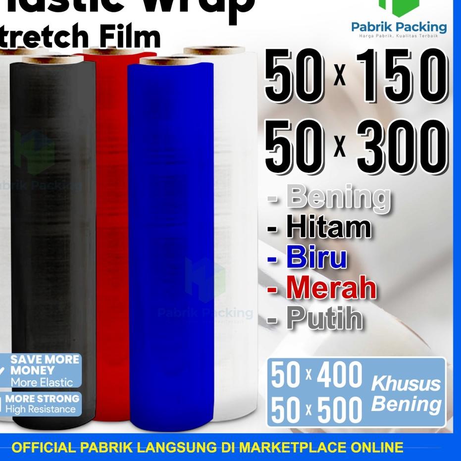 

Diskon Promo DSWKI PLASTIK WRAPPING BARANG / STRETCH FILM BENING 50 CM VARIANT SATUAN 44 Harga Termurah