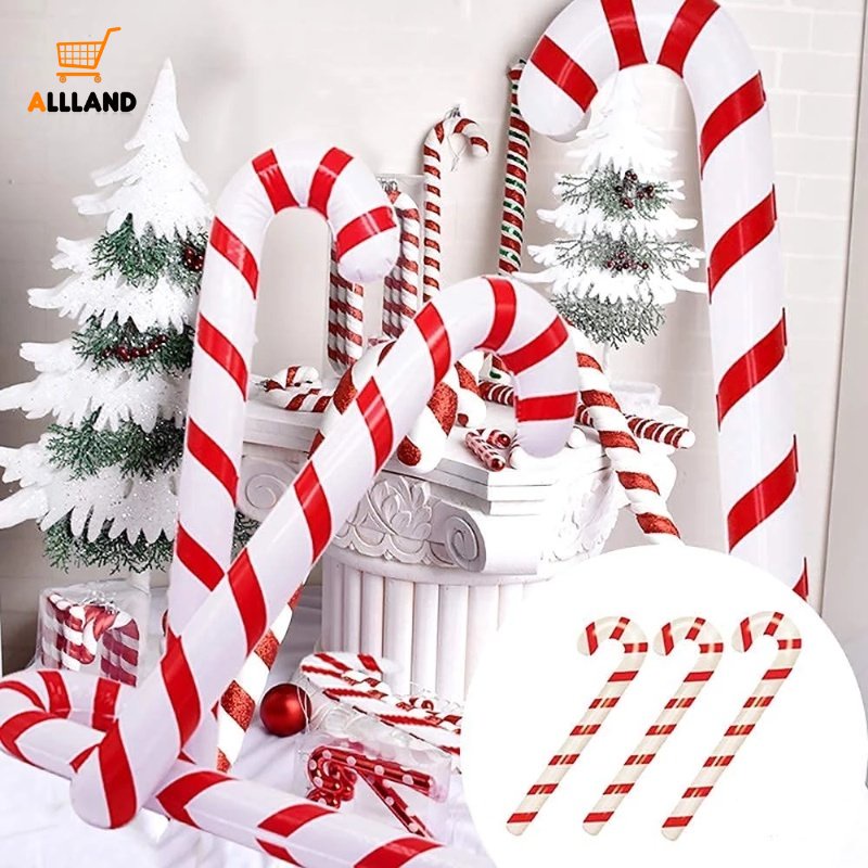 1 Pc Tongkat Permen Lollipop Ukuran 90cm Untuk Ornamen Pohon Natal