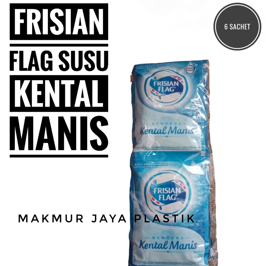 

SUSU KENTAL MANIS FRISIAN FLAG PUTIH 1 RENCENG ISI 6 SACHET