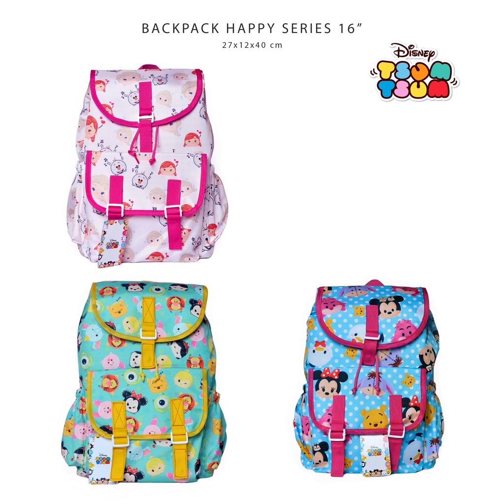DISNEY Tsum Tsum Tas Ransel Anak Happy Series 16' Backpack