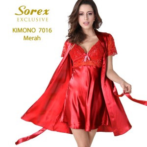 ❤ MIMI ❤ Sorex Baju Tidur Sorex Kimono 7015 7016 Satin Premium Model Terbaru TERLARIS