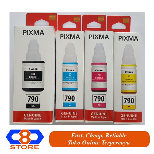 TINTA CANON 790 GI-790 GI790 GI 790 PAKET ORIGINAL RESMI