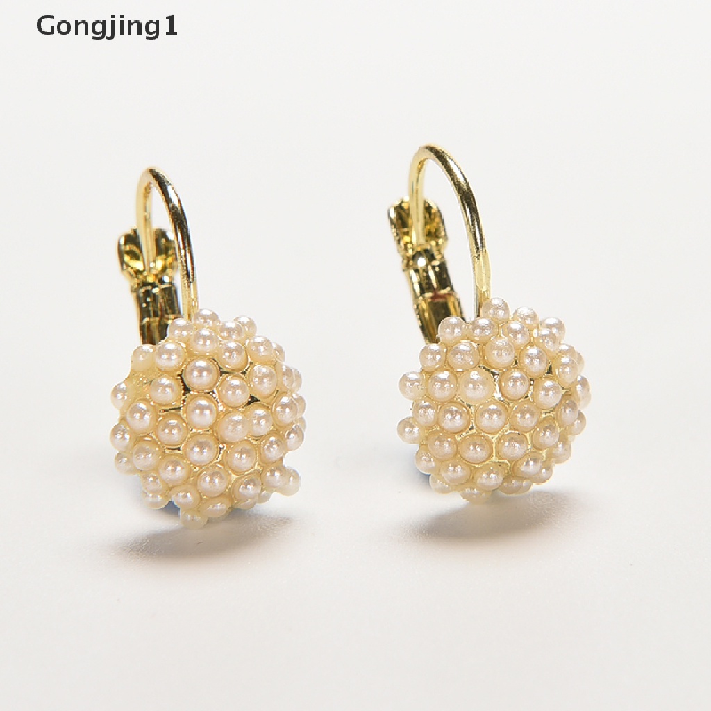 Gongjing1 Kalung Rantai Lapis Emas Dengan Liontin Mutiara Untuk Wanita