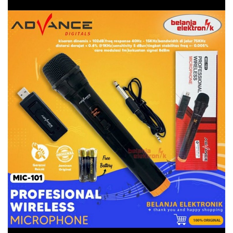 mic wireless advance mic 101