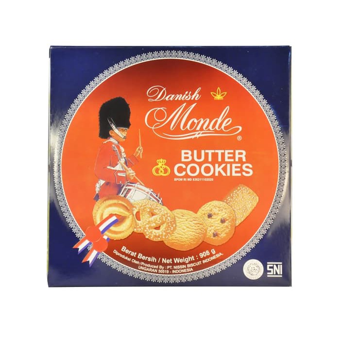 

MONDE BUTTER COOKIES BLUE SHELL 908GR