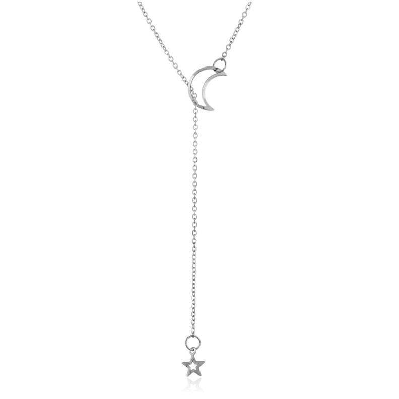 ✿AYN✿  Kalung Wanita Simple FA67 bulan bintang moon stars necklace