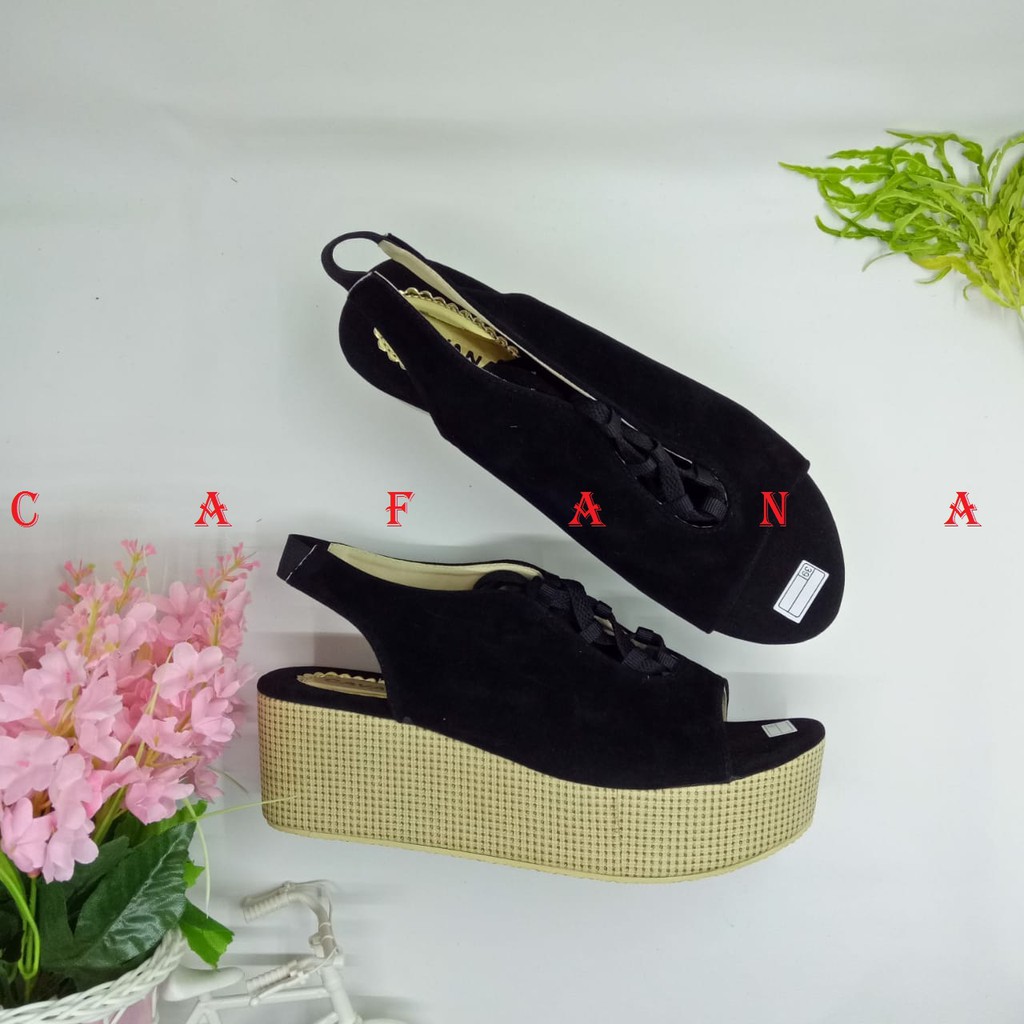 Cafana Wedges Wanita Tali SDW224