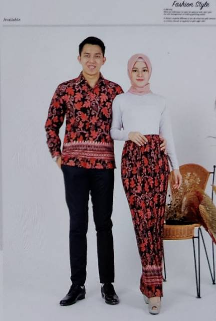 Couple Kebaya Rok Plisket Lipit Couple Kondangan