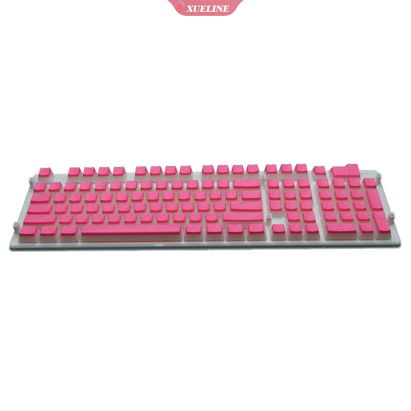 108pcs / Set Skin Pudding Cream Pbt108 Dua Warna Translucent Untuk Keyboard Mekanik