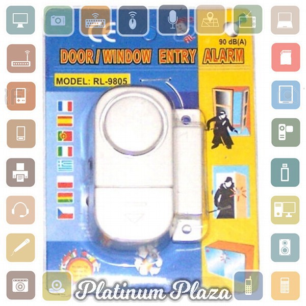 Alarm Pintu Rumah Anti Maling - White`5ZERUW-