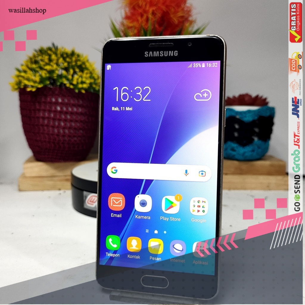 SAMSUNG A5 2016 2/16GB  Warna Gold  - Bekas