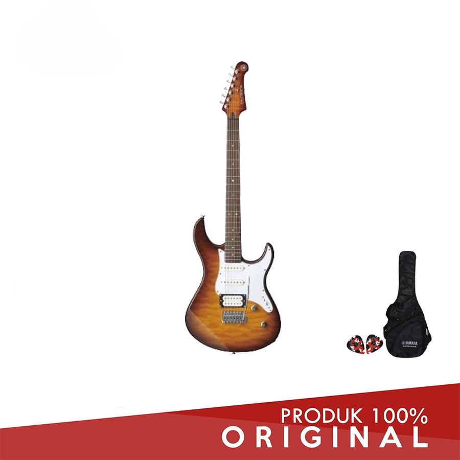 YAMAHA PACIFICA 212 VQM/PACIFICA212VQM/TBS + SOFTCASE&2PICK