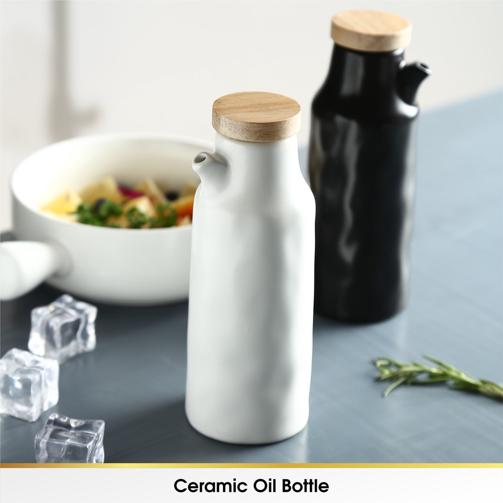 Oil Vinegar Kecap Bottle Pot Ceramic Botol Minyak Keramik Cantik Mewah Liquid Seasoning