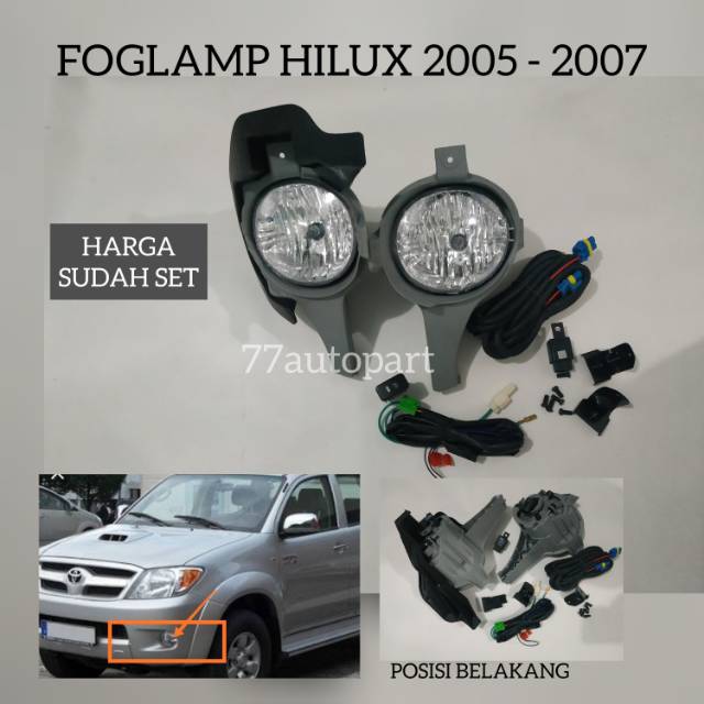 Lampu kabut foglamp hilux 2005 2006 2007