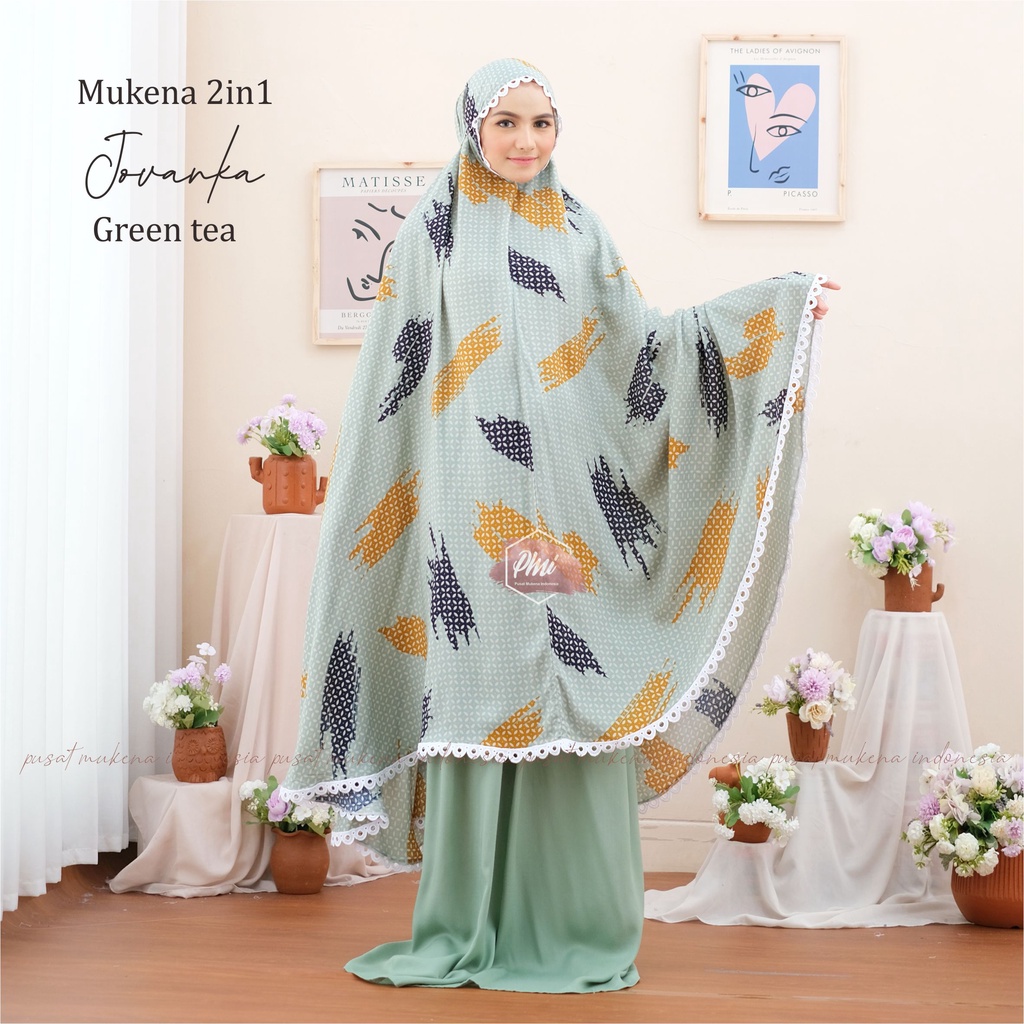 PM  Mukena Dewasa Rayon 2in1 Jovanka