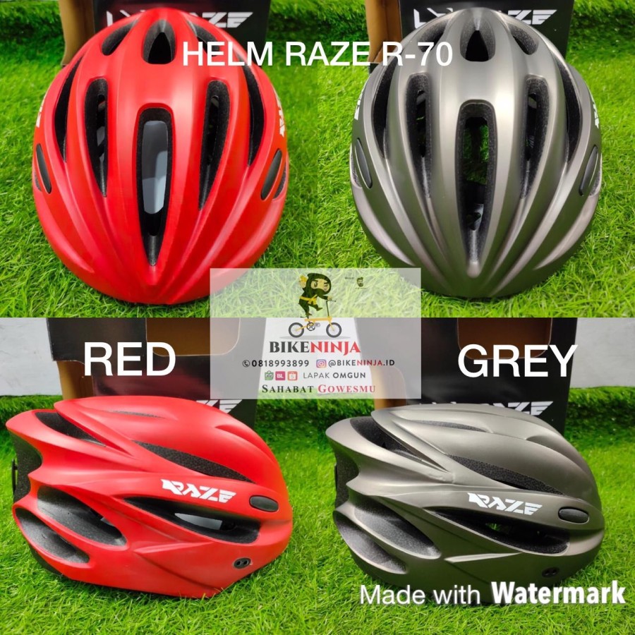 HELM RAZE R70 MTB ROADBIKE SEPEDA LIPAT