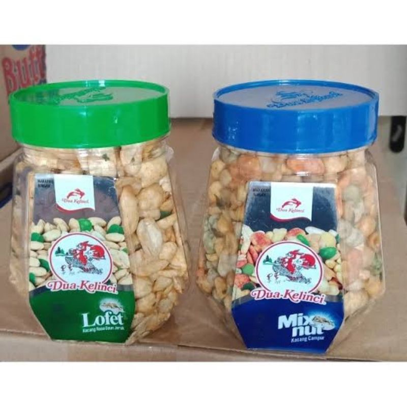 

Kacang dua Kelinci Toples Lofet 125gr/Mix Nut 150gr - cemilan renyah - kacang gurih - jajanan kacang