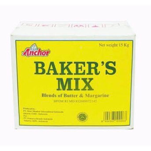 

Bakers mix anchor 15kg