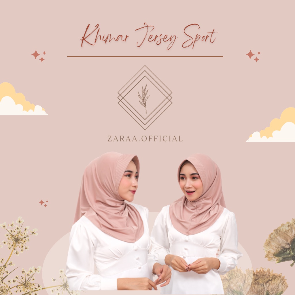 Khimar Sport Jersey / Hijab Sport Murah / Hijab Sport Adem / Grosir Hijab