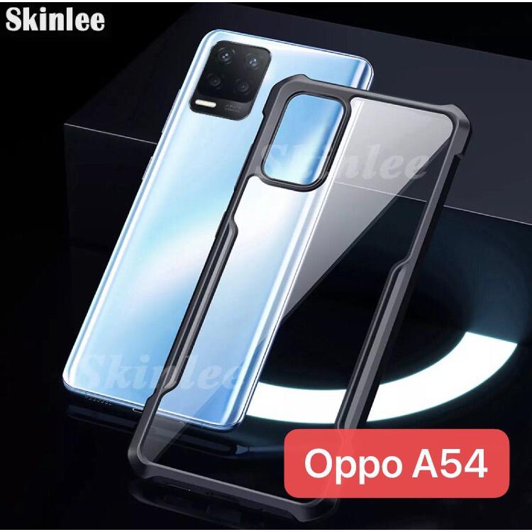 Case Oppo A54 A15 A53 A52 A72 A92 2020 Bening Soft Case Armor Ring Premium Mewah Silikon Cover Casin