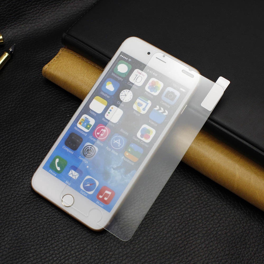 Pelindung Layar Tempered Glass 2 In 1 Untuk iPhone 4S 5C 5S 6S 7 8P X