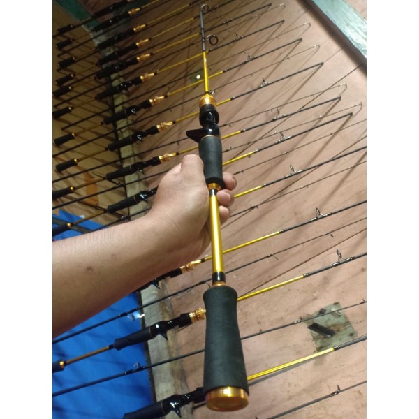 joran bc lure leader Balong golden fish man stik kesting joran baitcasting casting 180cm senar pe