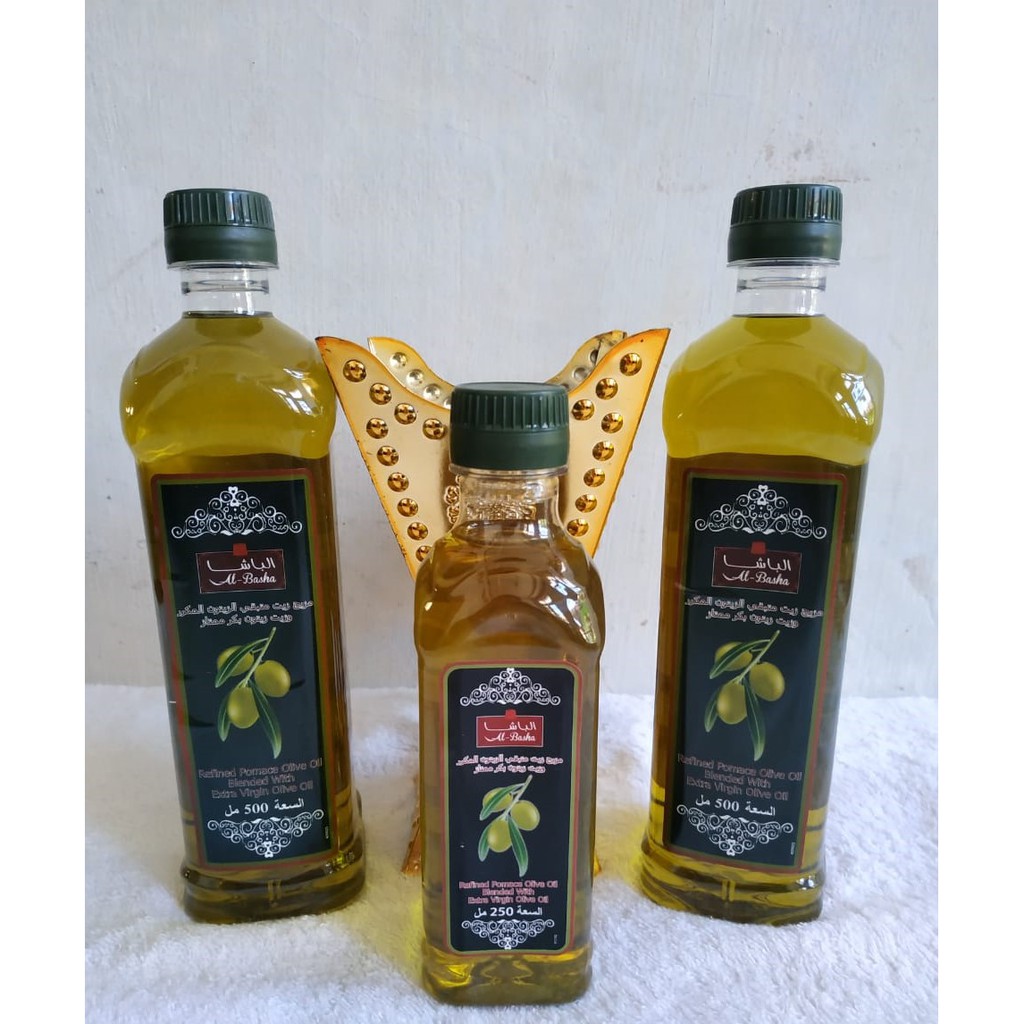 Minyak Zaitun Extra Virgine Olive Oil Al Basha Ori Saudi Shopee Indonesia