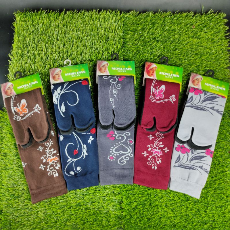 Kaos kaki Jempol Motif / Kaos kaki Jempol Panjang Sebetis / Kaos kaki Jari Muslimah / Kaos kaki Peng