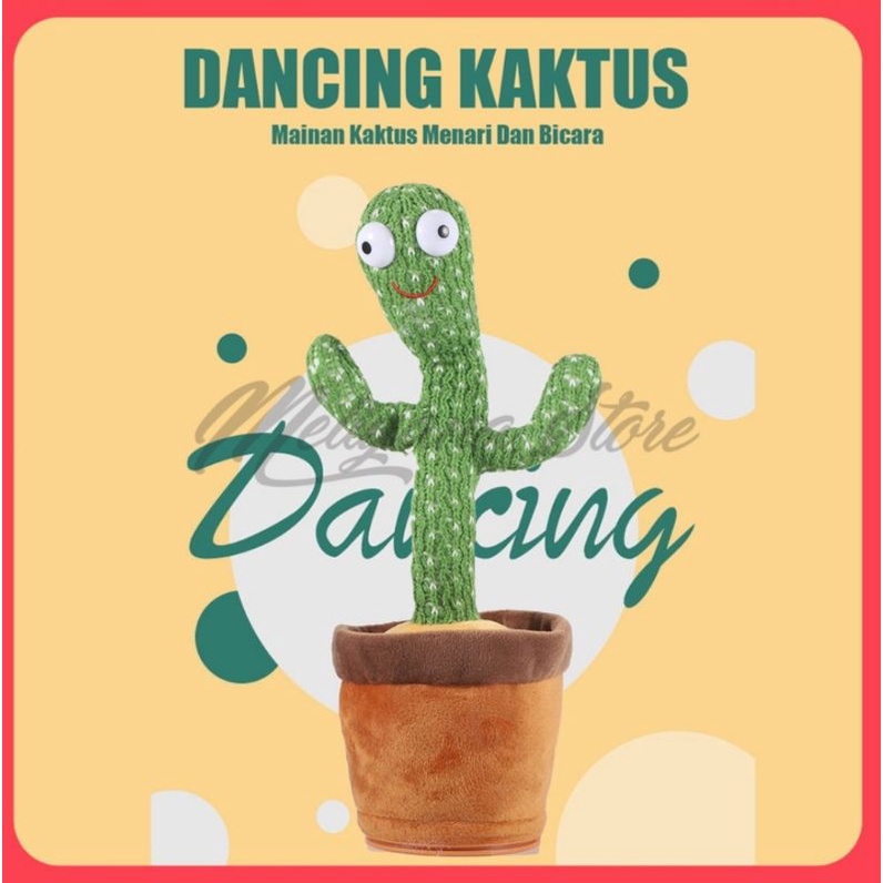 MAINAN ANAK KAKTUS DANCE / KAKTUS BERGOYANG / KAKTUS BERBICARA KADO MAINAN LUCU