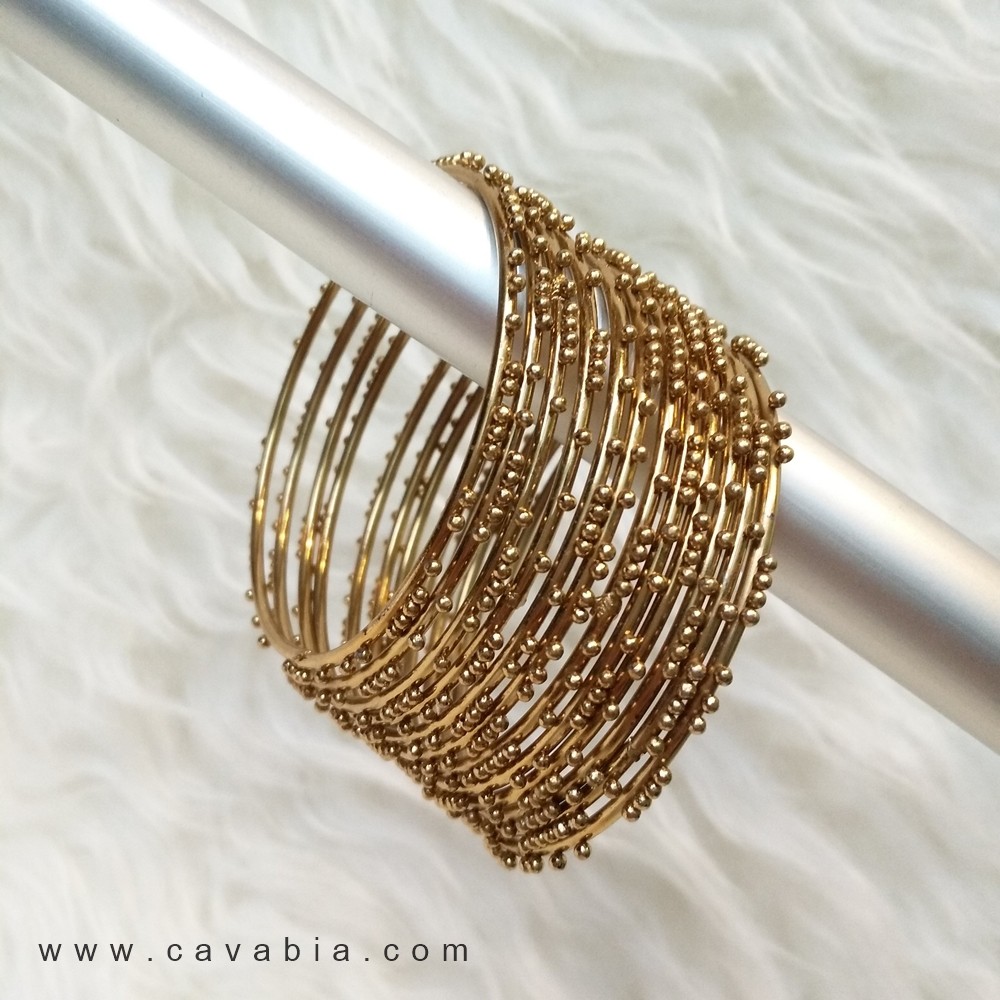 Gelang Keroncong India Perak Bakar - M 086