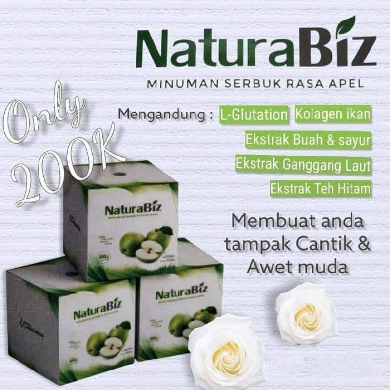 

100% ASLI NaturaBiz Minuman Serbuk Rasa Aplel/Natura World