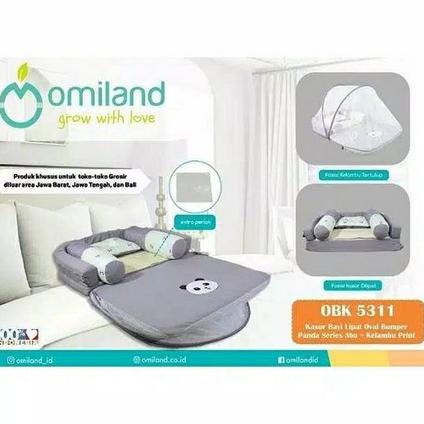 Omiland Kasur Bayi Series Panda + Kelambu Obk5311 - Tempat Tidur Bayi