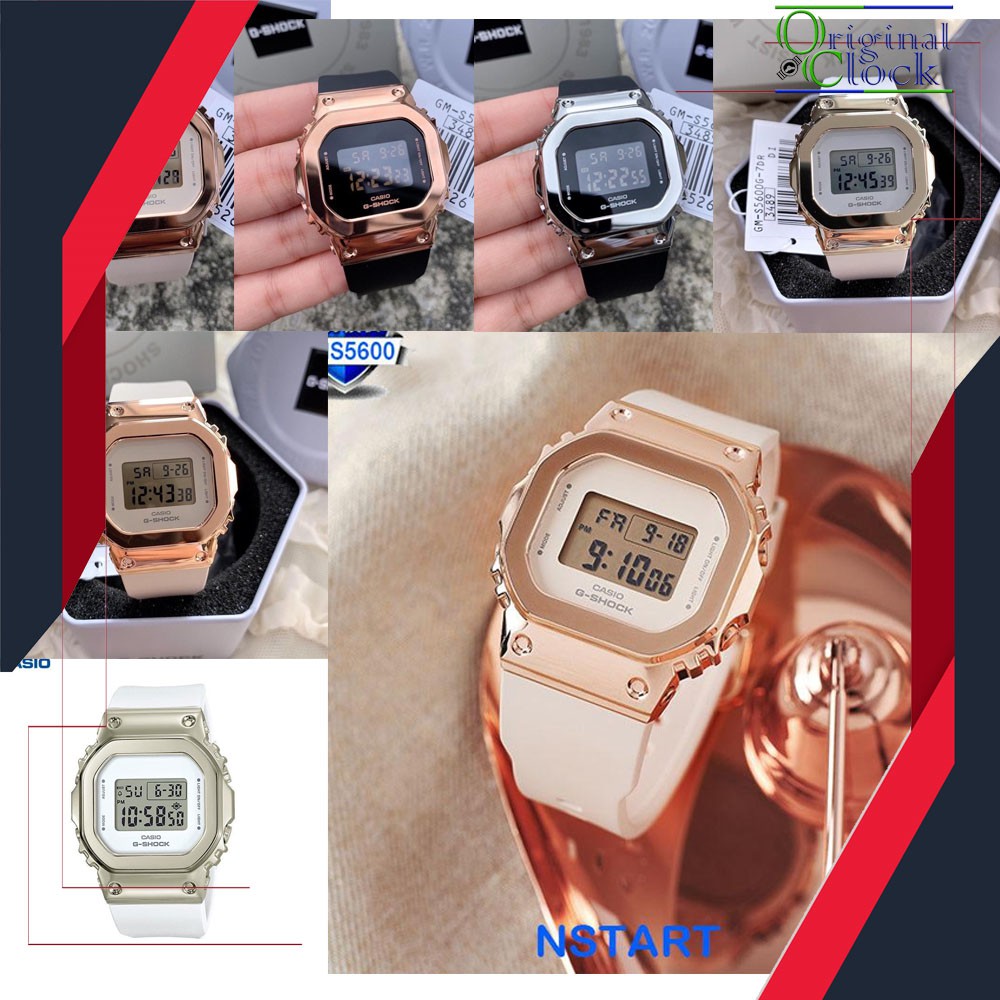 DIGITAL CAS*10 S5600 G SHOCK ORIGINAL WATCH GM-S5600-1 / GM-S5600G-7 / GM-S5600PG-1 / GM-S5600PG-4 R