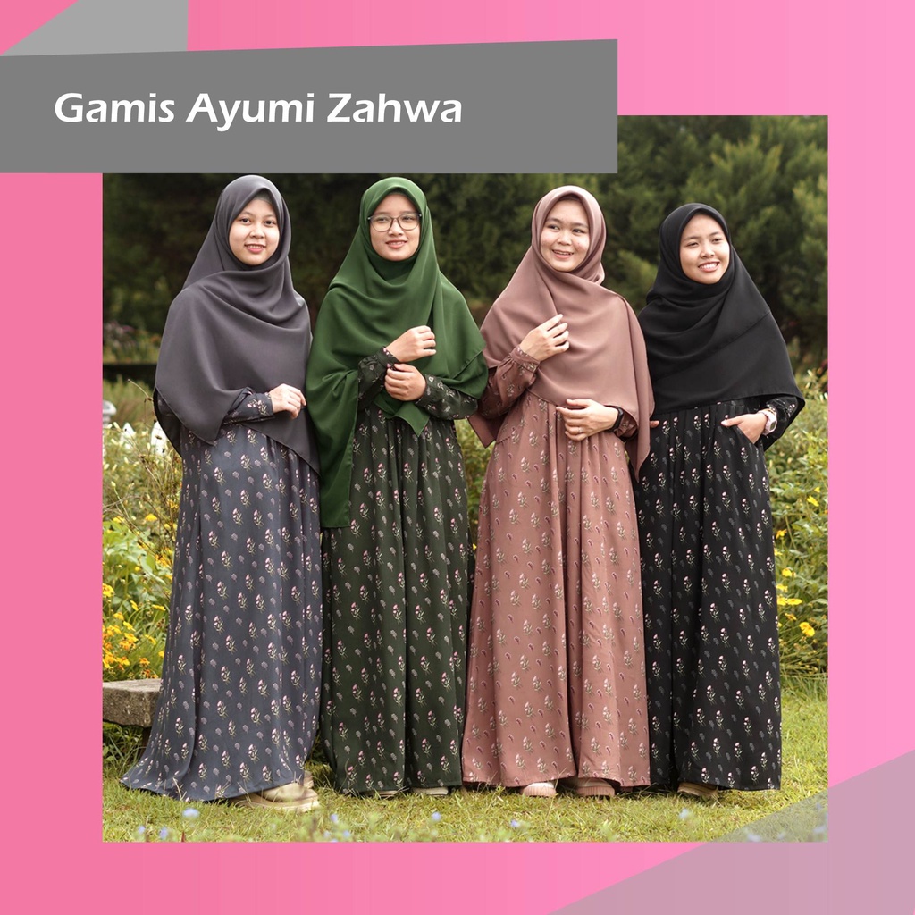Gamis Ayumi Zahwa - Hijab Alila