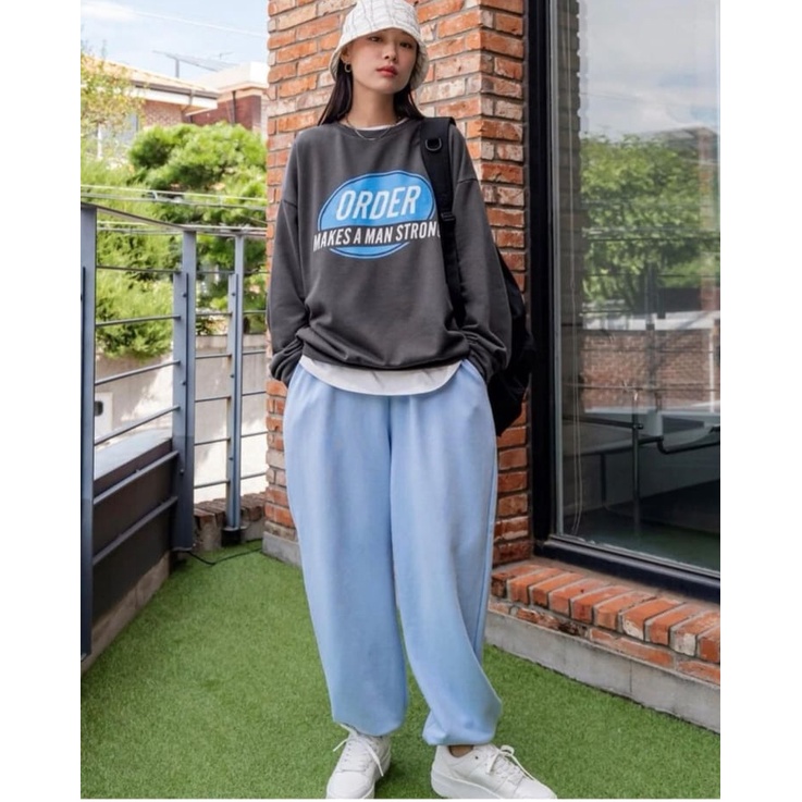 Sweater Wanita Oversize Order Crewneck Wanita