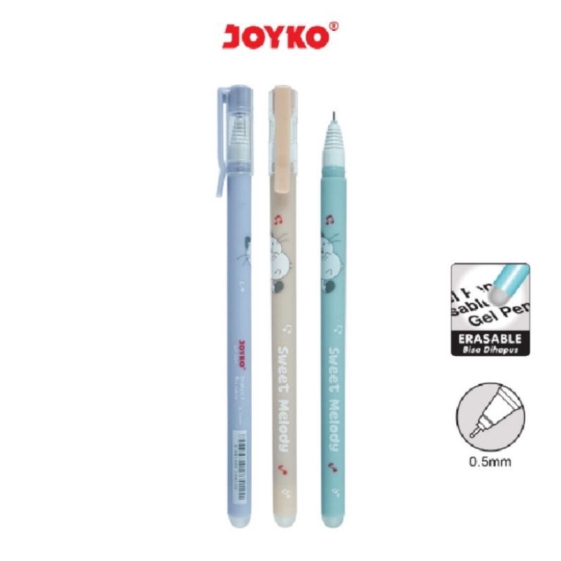 

JOYKO ERASEABLE PEN GP-334 bolpen bisa dihapus ajaib ,(pcs) sweet melody, lucu, pen kiyowo best price harga terbaik