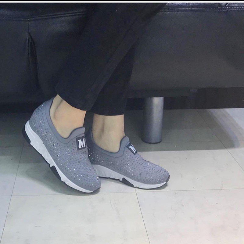 sneaker wedges da15 sepatu wanita import