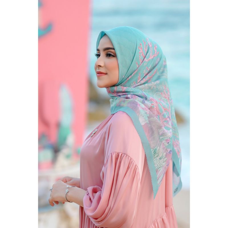 THE LITTLE MERMAID BUTTONSCARVES | THE LITTLE MERMAID TEAL