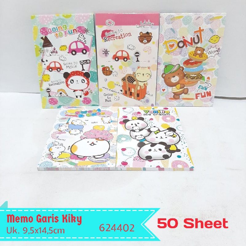 

KIKY Memo Garis 624402 isi 50 Sheet/Note Kiky