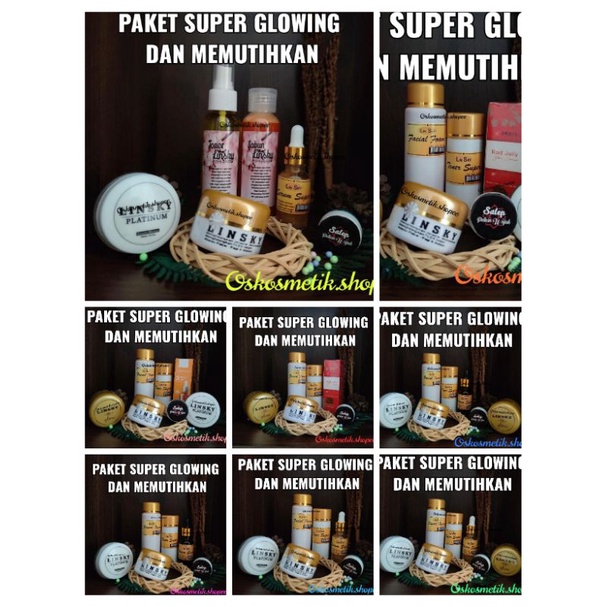 PAKET CREAM LINSKY SUPER GLOWING 1000% ORIGINAL