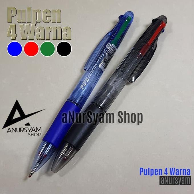 

Pulpen 4 Warna Rainbow 4C 0.5mm / Pulpen RAINBOW anursy44 Diminati Banget