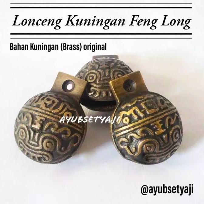 >>>>>] Lonceng Kuningan Klintingan Krincingan Feng long antik ukir klintingan