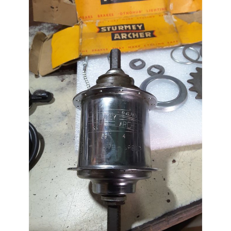 Hub internal gear 5 speed sturmey archer - NOS tahun 69
