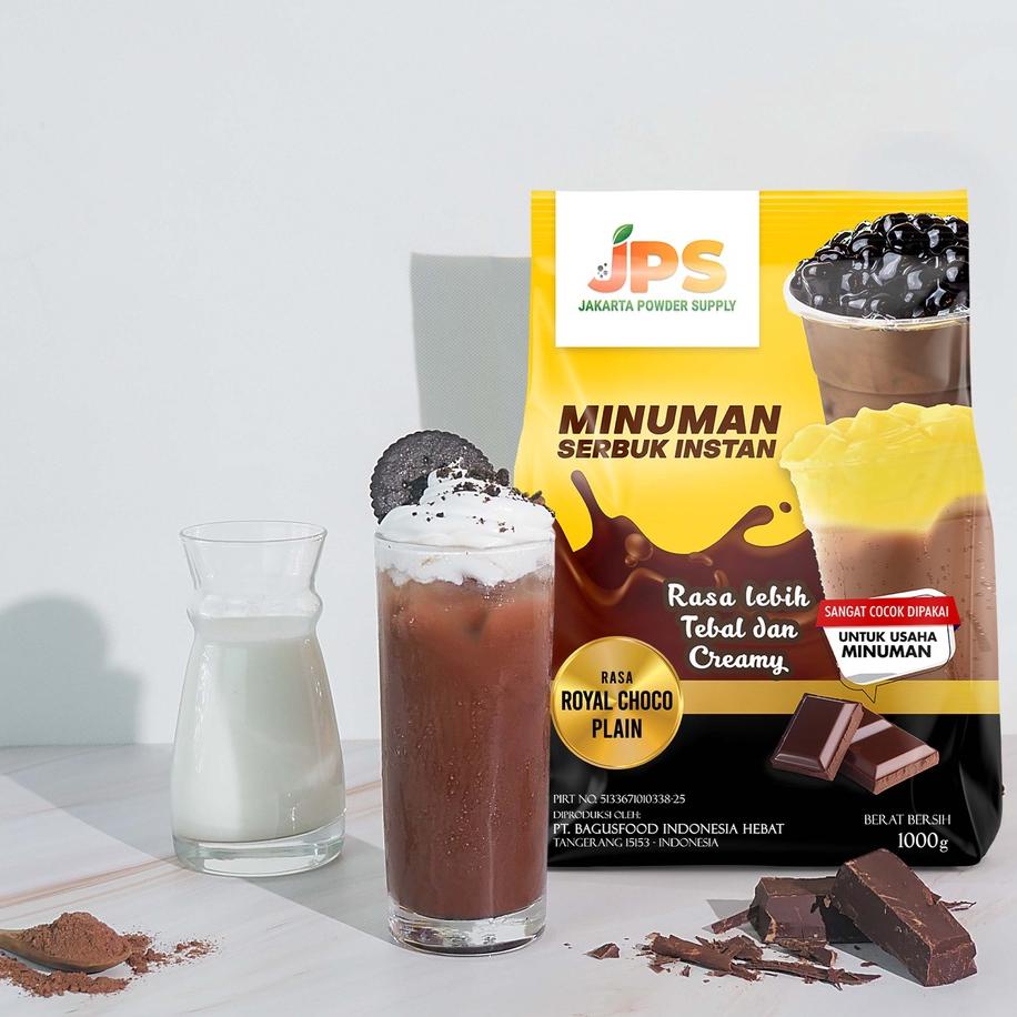 

POWDER DRINK JPS BUBUK MINUMAN RASA ROYAL CHOCO PLAIN 1KG